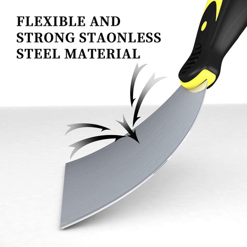 Putty Knife Scrapers, Spackle Knife, Metal Scraper Tool for Drywall Finishing, 4 Pack