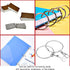 Coideal 3 Inch Extra Large Metal Book Rings, 10 Pcs Easy to Open and Close Loose Leaf Binder Rings, Silver