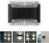 2pcs FRCOLOR Waterproof Solar Fence Lights Outdoor Wall Sconce Solar Powered Porch and Garden Lighting White Light