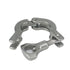 YQFXGGHFG 0.5" 25mm 304 Tri Clamp Ferrule O/D Stainless Steel Casting Fitting Dairy Brewing