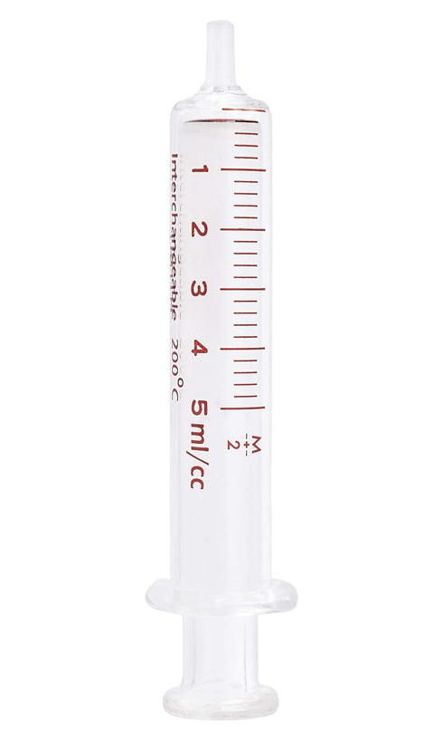 Truth Laboratory Glass Syringe, 5ml Glass Tip (01-08-01-05)