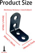 ZCLGOOD 16PCS 1.18x1.18 90 L Bracket Corner Brace Iron Degree Metal Right Angle Bracket Heavy Duty Joint Shelf Support