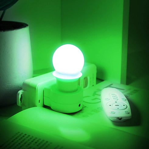 4 Pack LED Green Light Bulbs, A19 9W with E26 Base, 60W Equivalent for Wedding, Halloween, Christmas, Home Lighting