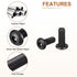 M3-0.5x8mm Button Head Socket Cap Screws, 50Pack Carbon Steel Black Oxide Hex Drive Full Thread Fasteners