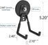 Heavy Duty Super Strong Magnetic Hooks (4-Pack) for Power Drill, Garden Tools, Hose, Straps, Steel Pegboard, Garage