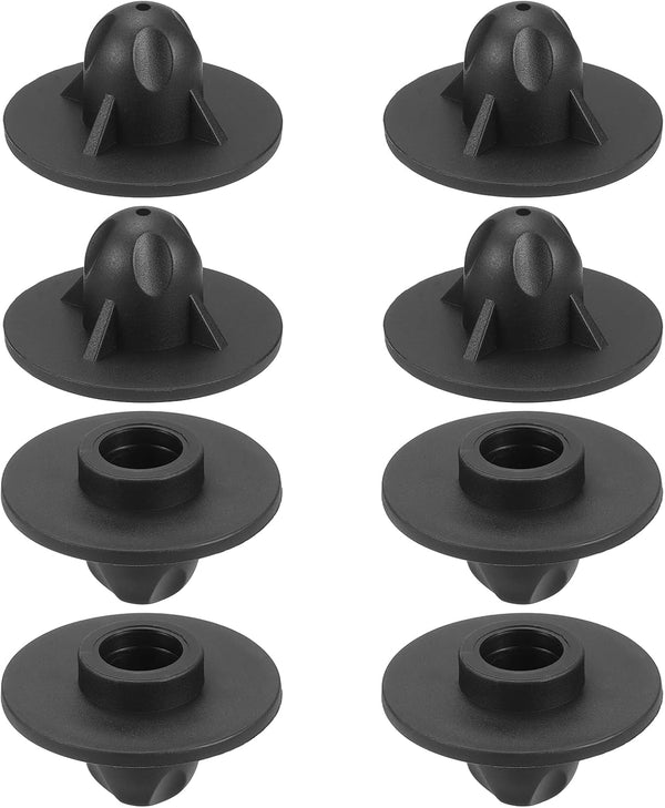 uxcell 8Pcs Camping Chair Foot Cover, 0.55 Inch Plastic Table Legs Feet