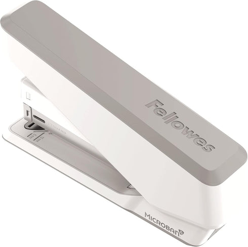 Fellowes LX850 EasyPress Office Stapler, Full Strip Effortless One-Touch Stapler, 25 Sheet Capacity, White