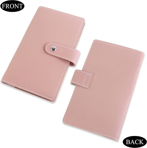 LIZIMANDU Business Card Holder Book, PU Leather Organization Binder for Men & Women, Up to 96 Cards Capacity (1 Pack,