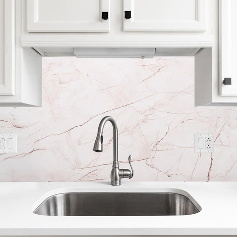 uxcell Marble Contact Paper, 15.7"x118" Self-Adhesive Peel and Stick Wallpaper for Kitchen Countertop