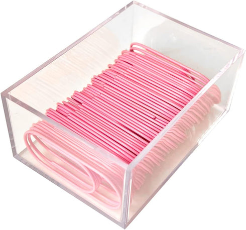 Pink Jumbo Paper Clips, 50 Pcs, 2 Inch, Durable, Rustproof Coated, Large Office Supply Accessories