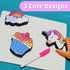 Magnetic Dry Erase Eraser Set for Whiteboard, 3 Pack Cute Design Unicorn, Cupcake and Rainbow