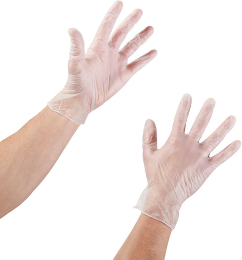 McKesson Powder-Free Vinyl Exam Gloves, Non-Sterile, Large, 150 Count, 1 Box