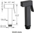 ZLOCYIVHE Set Handheld Bidet Sprayer for Toilet, Black Portable Cloth Diaper Sprayer Brass Bathroom Bidet Sprayer Kit