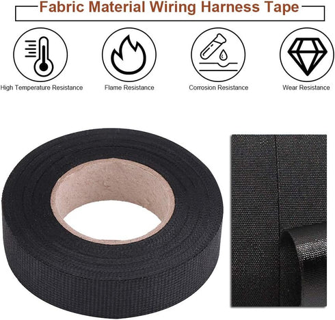 High Temperature Automotive Wiring Harness Tape, 19mm x 15m