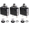 Thermal Circuit Breaker 20 Amps Manual Reset Push Button 32V DC 125/250V AC, 3Pcs Overload Protector
