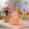 Generic Easter Hollow Rabbit Lamp Bunny Lighted Figurine 3D Print Hollow Out Bunny