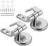 Fizocosisto Stainless Steel Toilet Seat Hinge Replacement Parts Mountings Adjustable Toilet Seat Bolts Nuts with Screws