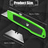 Jetmore 2 Pack Box Cutter Utility Knife with Extra 10 SK5 Blades, Portable Box Opener Razor Knife