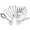 Basic Starter Scientific Lab Tools Pack - Chemistry Set with Crucible Tongs, Lab Spatula, Test Tube Clamps, Stainless