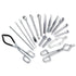 Basic Starter Scientific Lab Tools Pack - Chemistry Set with Crucible Tongs, Lab Spatula, Test Tube Clamps, Stainless