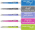 Canopy Street Multi Color Affirmation Gel Pen Set, 5 Black Ink Gel Glide Pens, Encouraging Colorful Office Supplies