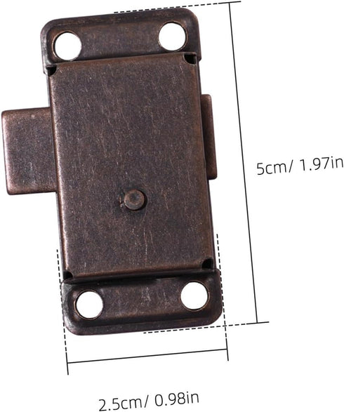 2pcs Toolbox DOITOOL Latches Jewelry Kit Small Storage Cabinet Small Storage Bench Retro Furniture Vintage Furniture