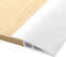 Floor Transition Strip Self Adhesive for Vinyl Door Threshold, Carpet Edging Strip from 2/5" to 3/5" (White, 3.3 Ft)
