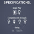 TM870LASLCC10 15 (1 Count) Legrand radiant Amp Rocker Wall Switch with Locator Light, Single Pole Decorator Light