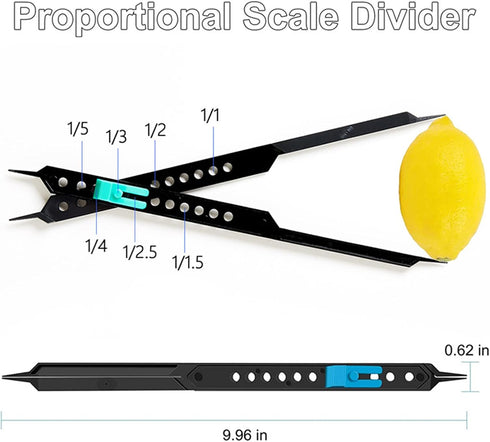 Proportional Divider Artist Drawing Tool, Professional Compass Caliper Scale Divider for Drafting Supplies