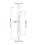 QWORK Glass Reflux Condenser 24/40, Large Cooling Capacity, Borosilicate Glass, 175mm Coil Length