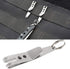 Multi-Purpose Pocket Clip Nano Knife, 2 Pack, Stainless Steel Suspension Clips for Keys, Flashlights, Knives