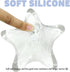 Elbow Gel Wrist Rest for Keyboard and Mouse Transparent White Sea Star Pad Cushion Ergonomic Cute Clear Cool Mouse
