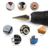 COMOWARE Step Drill Bit Set & Automatic Center Punch - Black and Gold, High Speed Steel, Set of 5 pcs