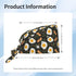 Nurse Scrub Cap Men Women with Buttons - Egg Bacon Leaves Print Soft Comfy Surgical Cap, Adjustable Tie Back Scrub