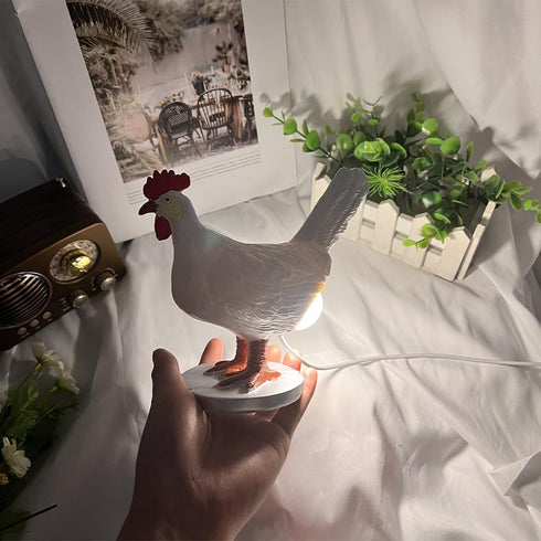 Rivonthex 3D Egg-Laying Chicken Lamp - USB LED Table Light, DIY-Friendly & Compact | Ideal Easter/Birthday Gift