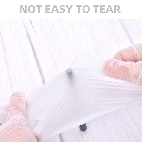 Disposable Medical Clear Vinyl Exam Gloves, Latex-Free & Powder-Free, 100PCS - Medium