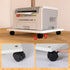 SUNESA 4 39x34x6.6cm) Under Desk Printer Stand With Caster Wheels - Office Movable Copier Stand, CPU Holder, White