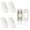 Inline Switch 5 Pcs, White Lamp Cord Button, 6A 250V ON OFF Electrical Wire Appliance Rocker Switches