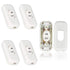 Inline Switch 5 Pcs, White Lamp Cord Button, 6A 250V ON OFF Electrical Wire Appliance Rocker Switches