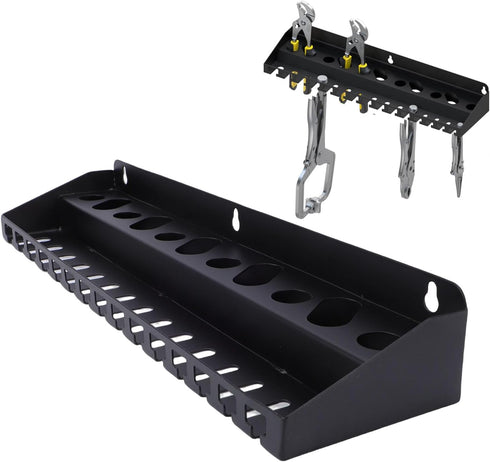3 Vise Grips Holder, Wall Mount Pliers Storage Rack Organizer for Workshop Shed Garage, Metal Tool Organizer Utility