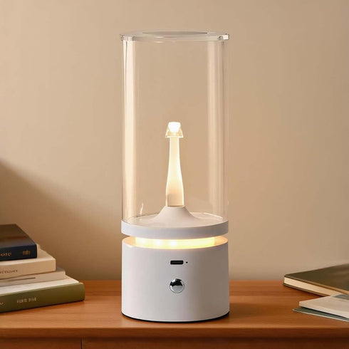 1800K 4-Level White Bedside Lamp with USB-C Cordless Charging, Warm Touch Table Lamp, Eye-Caring Energy-Efficient Small