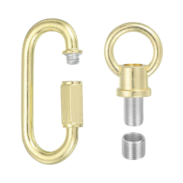 PATIKIL M10 Fine Thread Lamp Female Loop Holder with M12 Adapter Chain Quick