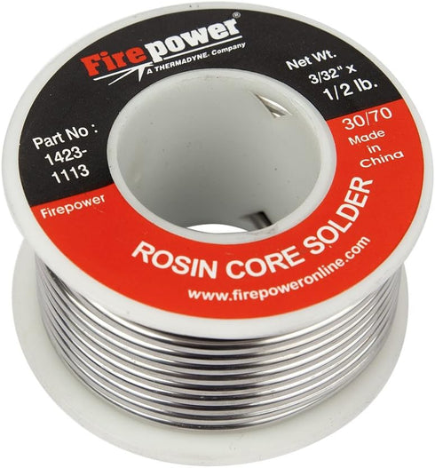 Firepower 1423-1113 Rosin Flux Core 30/70 Solder, 3/32-Inch x 1/2-Pound