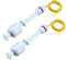 uxcell PP Float Switch for Water Pump Tank, Liquid Water Level Sensor M10, 115mm Length, Blue, 2pcs