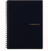 Maruman MNEMOSYNE Notebook, 8.27 x 5.83 Inches (A5), 7mm Ruled, 80 Sheets (N195A), Black