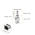 10pcs 12Gauge Stainless Steel Dispensing Needles, 1/4" All Metal Glue Needle Tube Blunt Tips Luer Lock for Thick Liquids, Ink, Glue, Lab Use