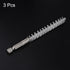 3pcs Nylon Bore Brush, 8mm Dia Cleaning Wire Brush with Handle, 1/4 Inch Hex Shank for Tubes and Bearings