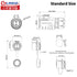 CNLINKO LP20 2 Pin Waterproof Connectors, IP68 Circular Fast Locking Plug, 2-12 Pin Power Connector