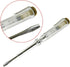 2pcs 100-500V Flathead Screwdriver Electric Pen Circuit Tester Pen (3MM)