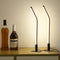 GEPROSMA Slim Metal Table Lamp Bedside Lamp Set of 2, Modern 17.32"/44CM Thin